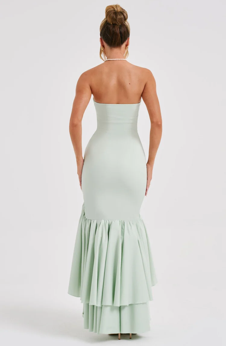 Angelina Maxi Dress - Sage - Image 5