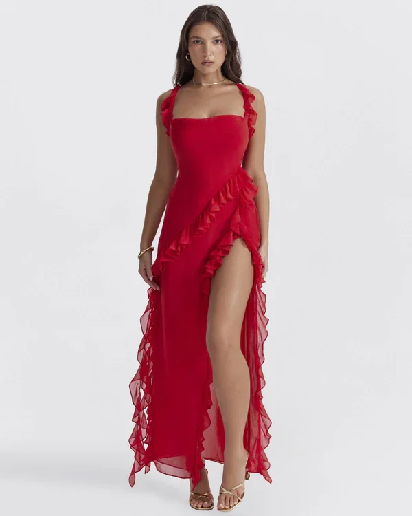Ariana Maxi Dress - Red