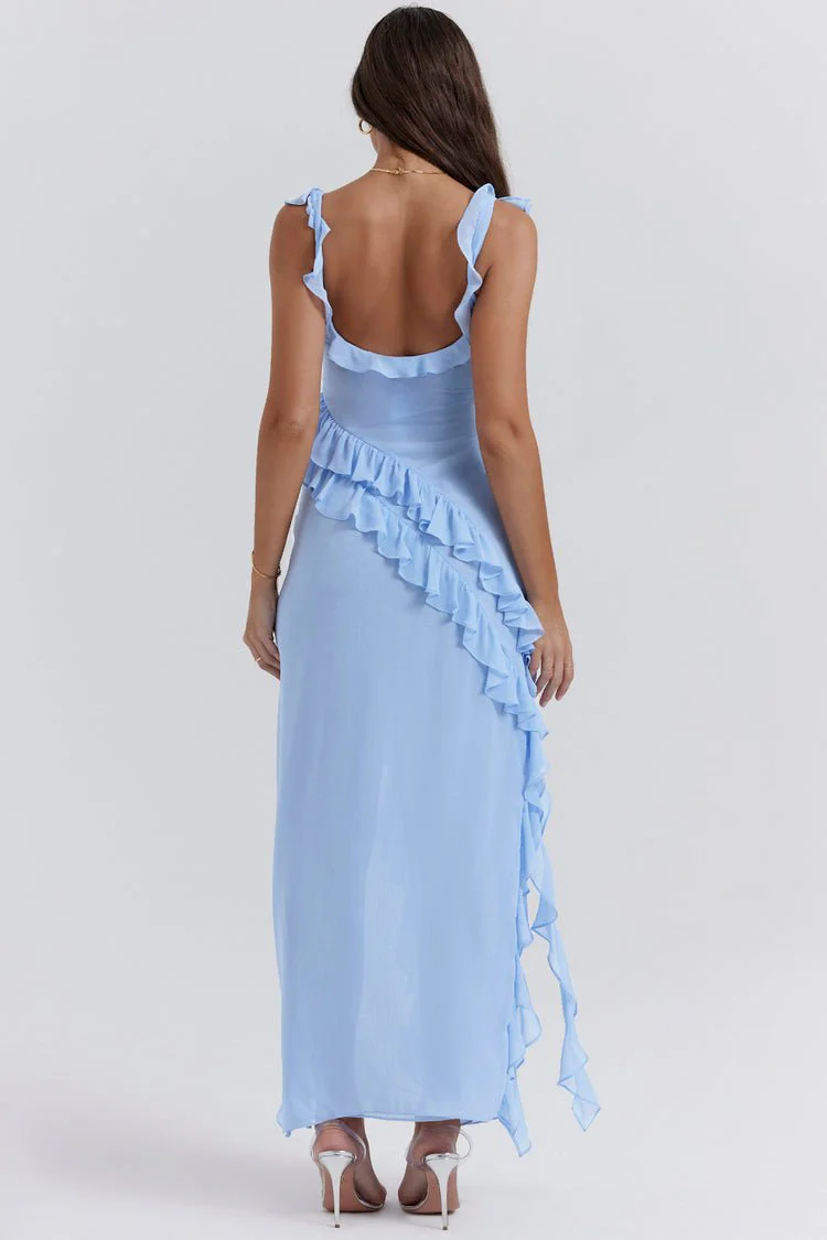 Ariana Maxi Dress - Soft Blue - Image 8