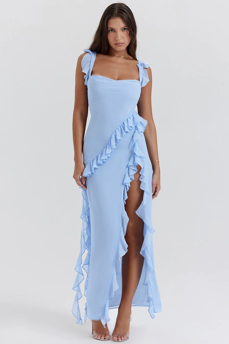 Ariana Maxi Dress - Soft Blue - Image 7