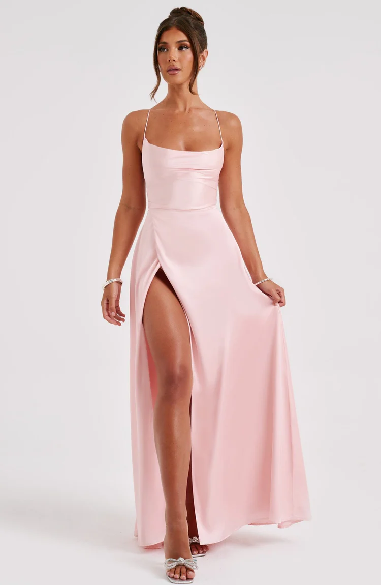 Bethany Maxi Dress - Blush - Image 4
