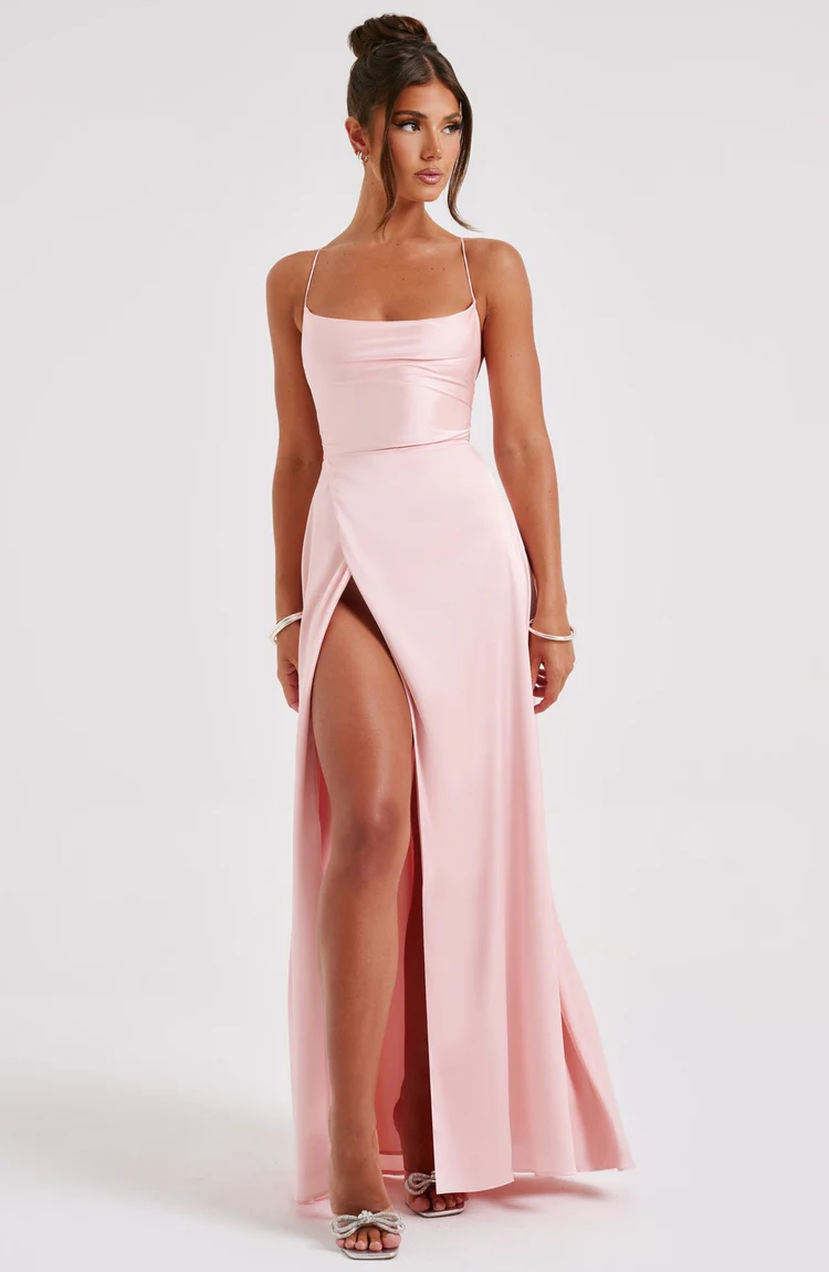Bethany Maxi Dress - Blush - Image 3