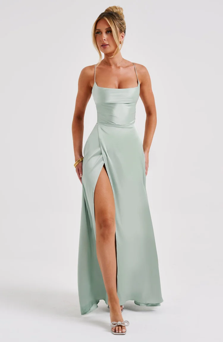 Bethany Maxi Dress - Sage - Image 2