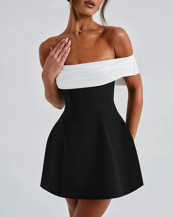 Camille Off-Shoulder Bow Back Dress