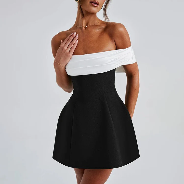 Camille Off-Shoulder Bow Back Dress