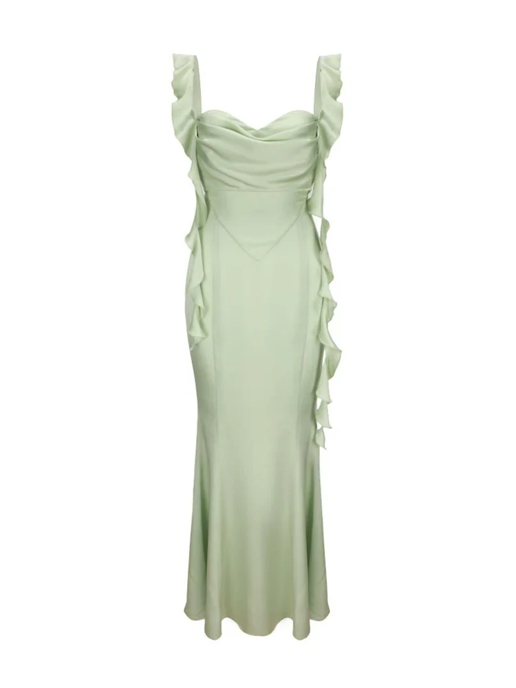 Carole Maxi Dress - Green - Image 6