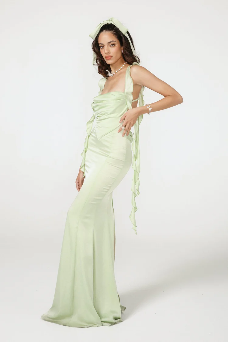 Carole Maxi Dress - Green - Image 4