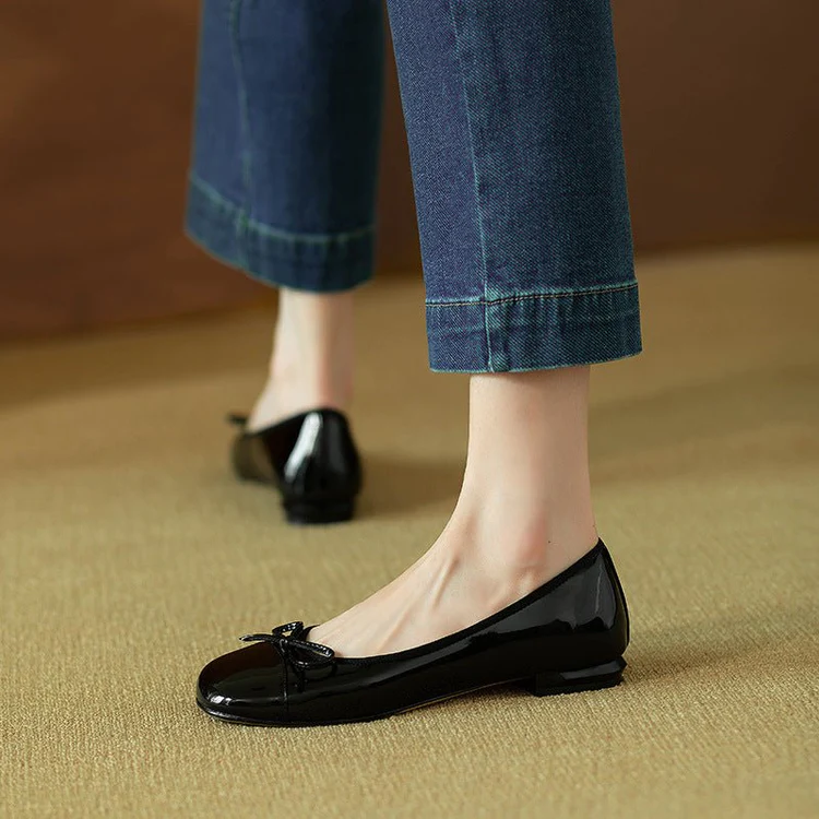 Chic Ballet Flats - Black - Image 2