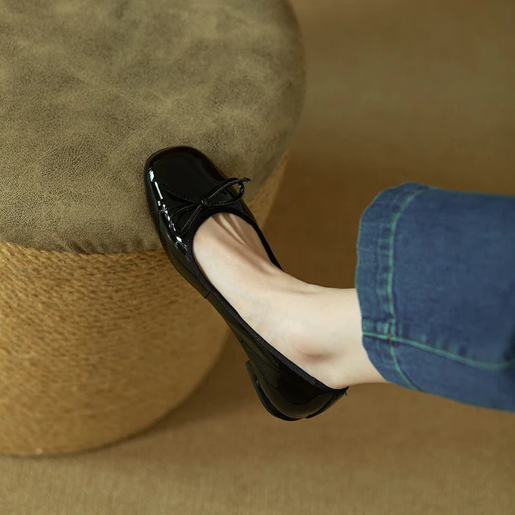 Chic Ballet Flats - Black - Image 5
