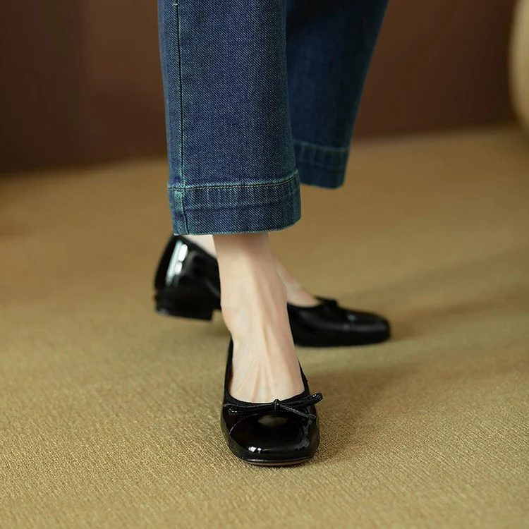 Chic Ballet Flats - Black - Image 3