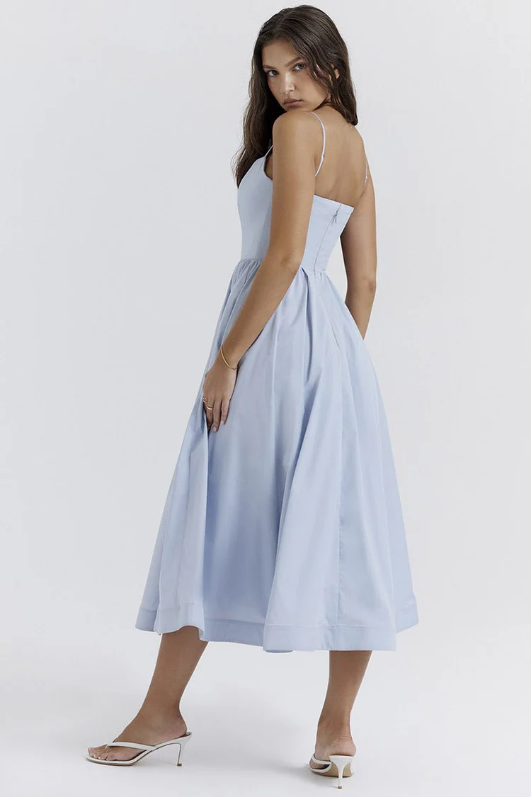 Courtney Corset Sundress - Soft Blue - Image 3