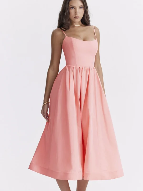 Courtney Corset Sundress - Pink