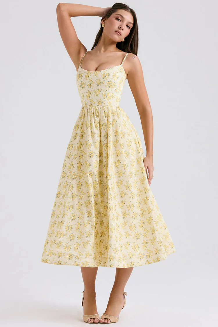 Courtney Corset Sundress - Floral Print - Image 5