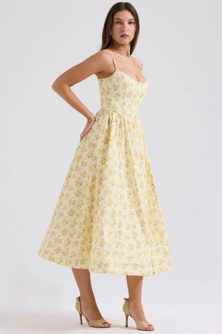 Courtney Corset Sundress - Floral Print - Image 3