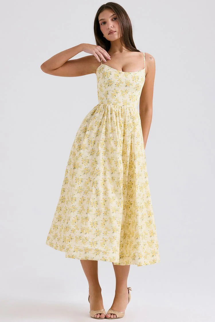 Courtney Corset Sundress - Floral Print - Image 7