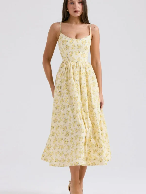 Courtney Corset Sundress - Floral Print