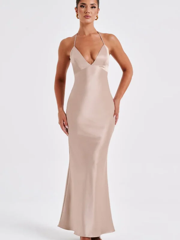 Dahlia Maxi Dress - Champagne