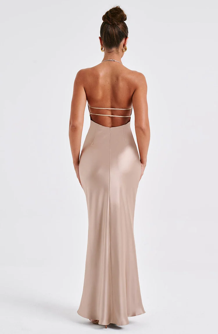 Dahlia Maxi Dress - Champagne - Image 5
