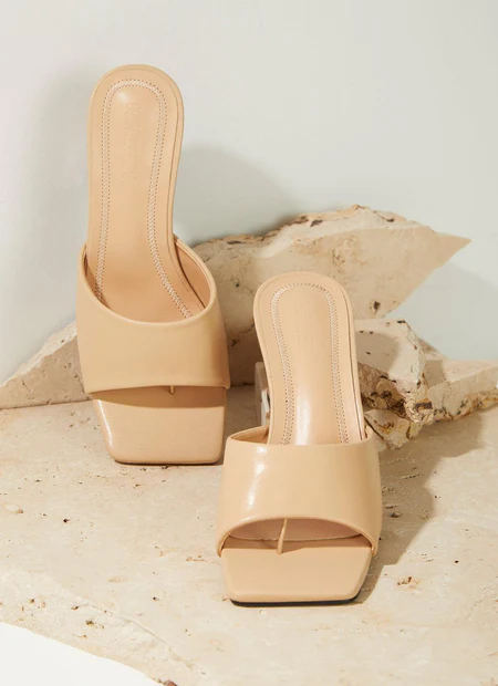 Daisy Mule Heel - Beige - Image 6
