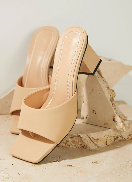 Daisy Mule Heel - Beige - Image 5