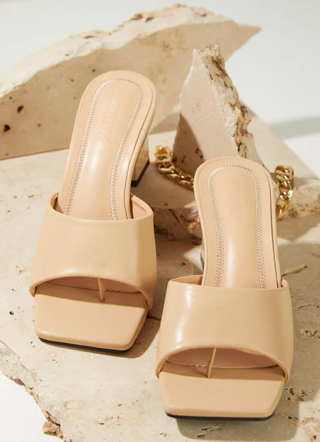 Daisy Mule Heel - Beige - Image 7
