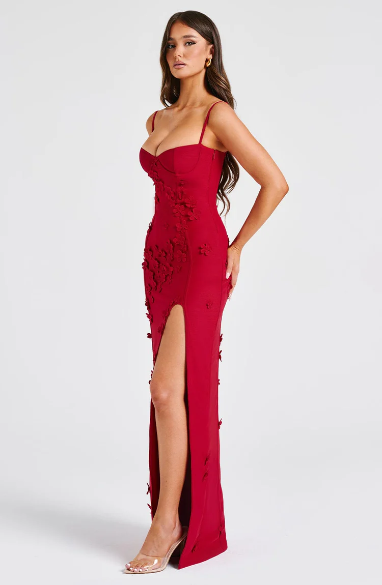 Dalary Maxi Dress - Red - Image 3