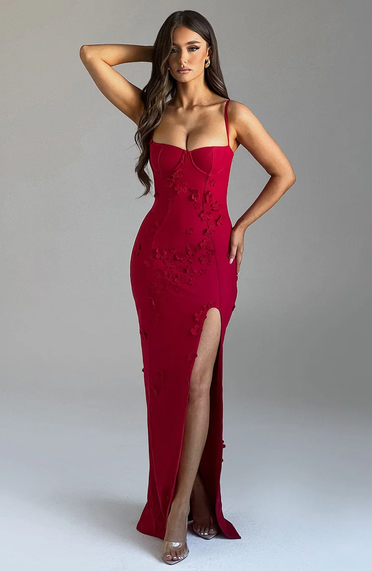 Dalary Maxi Dress - Red - Image 5