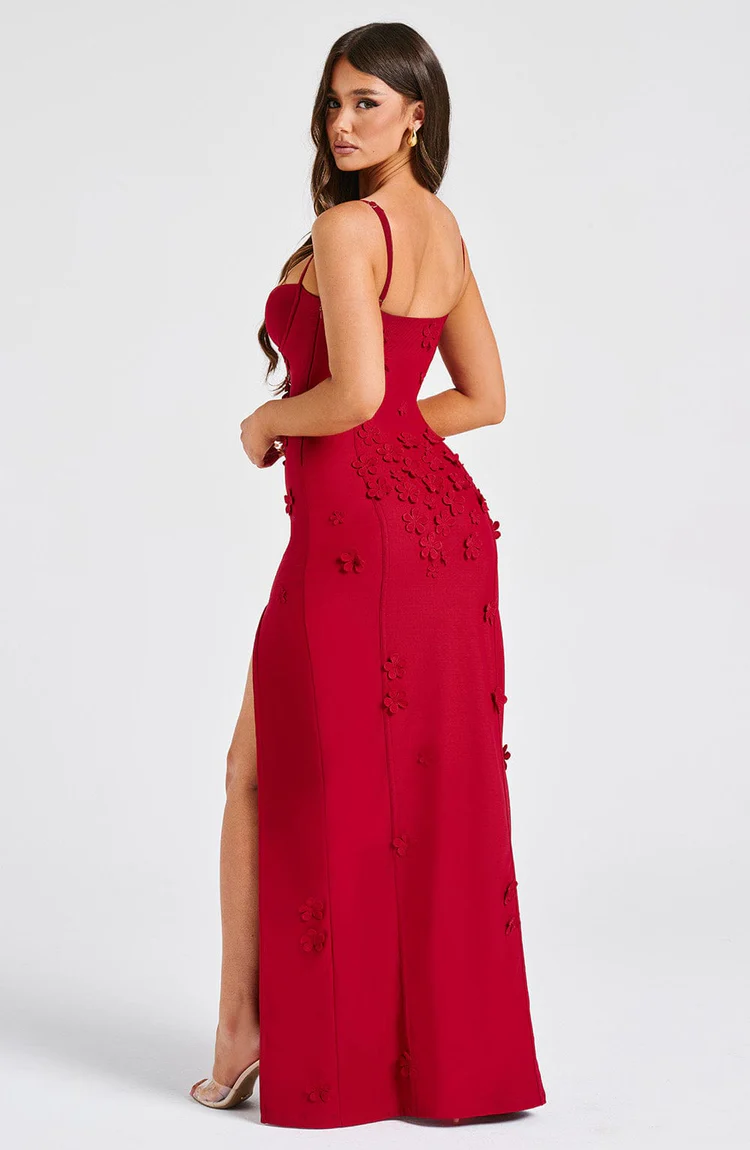 Dalary Maxi Dress - Red - Image 2