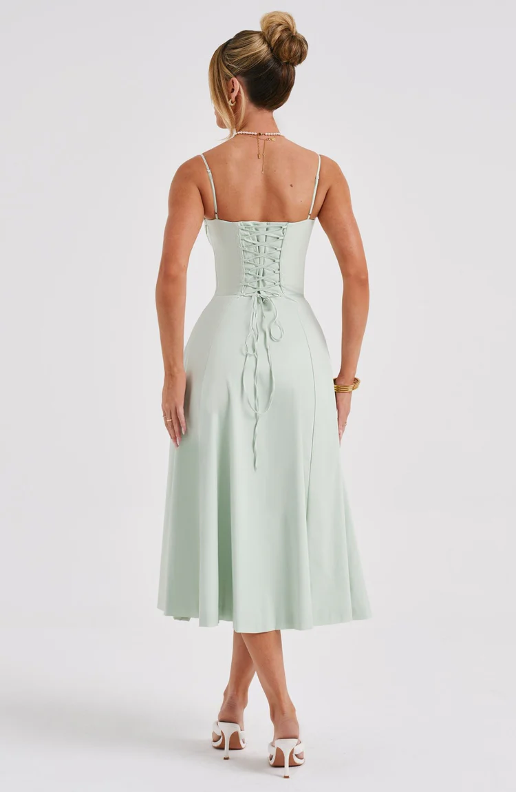 Delilah Midi Dress - Sage - Image 6