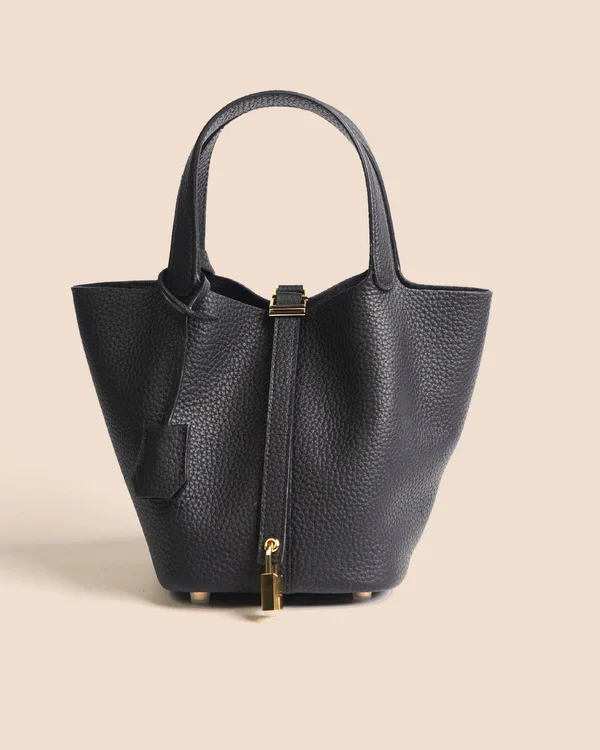 Etoupe Luxe Lock Tote