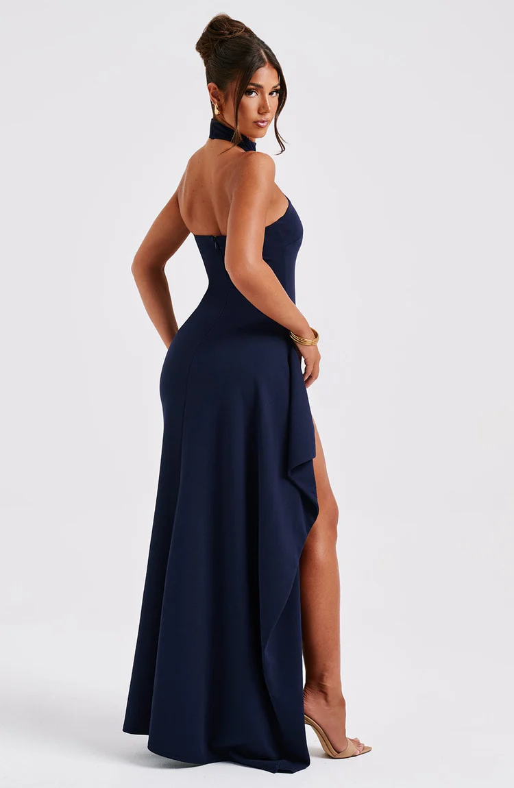 Isabella Maxi Dress - Navy - Image 6