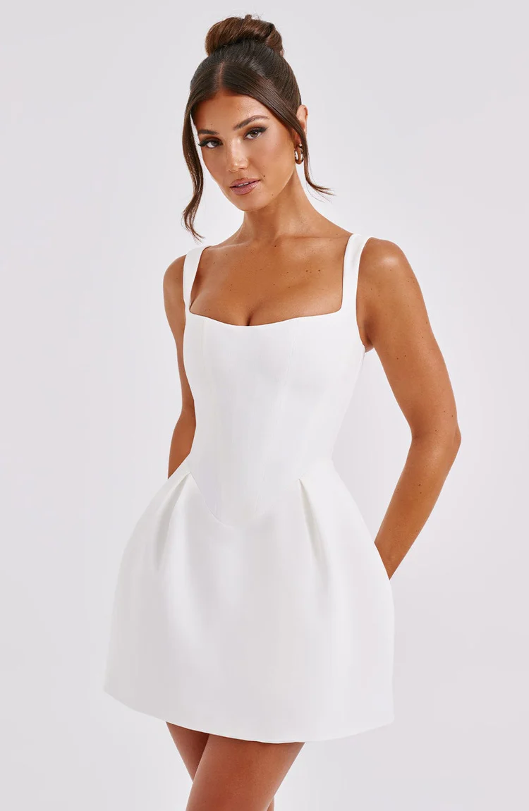 Janiyah Mini Dress - Ivory - Image 7