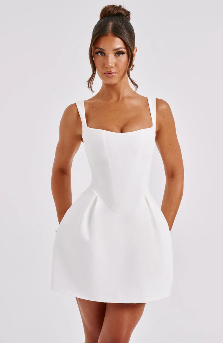 Janiyah Mini Dress - Ivory - Image 8