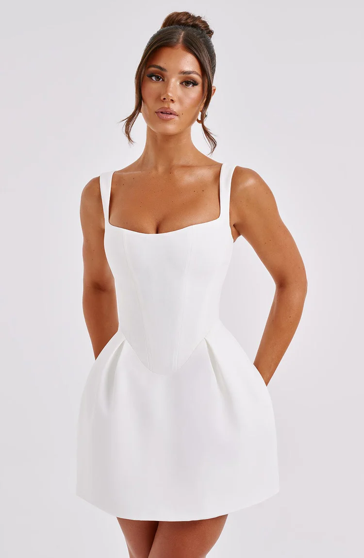 Janiyah Mini Dress - Ivory - Image 4