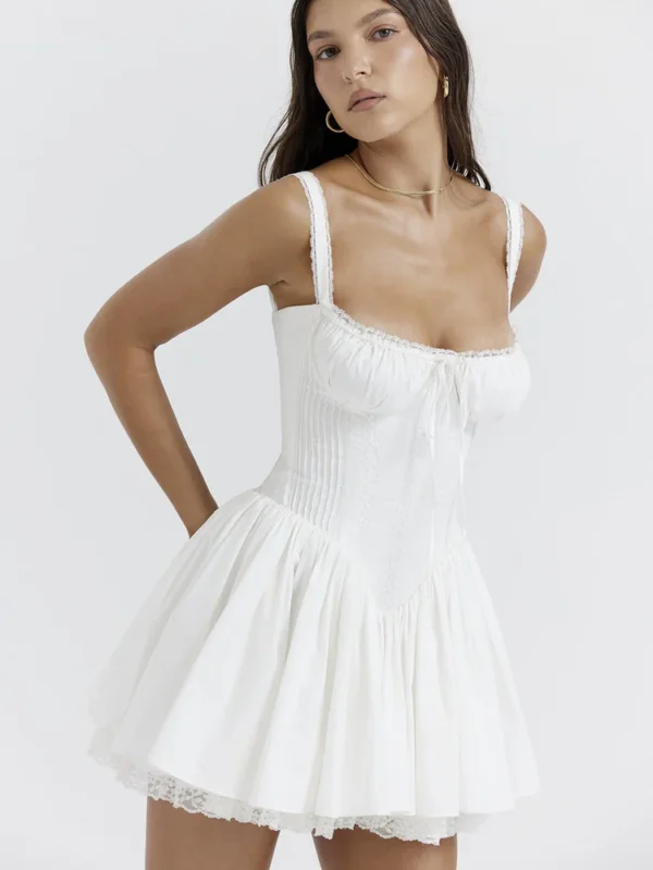Jasmine Mini Dress - White