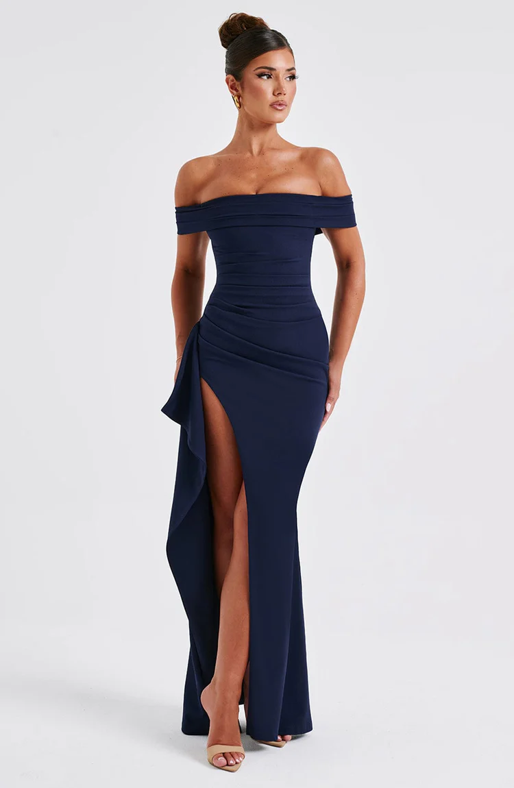 Josephine Maxi Dress - Navy - Image 3