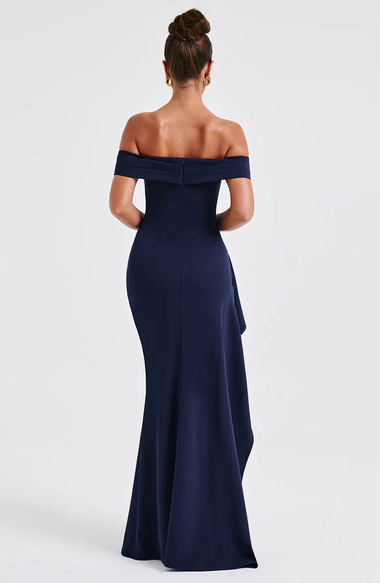 Josephine Maxi Dress - Navy - Image 4