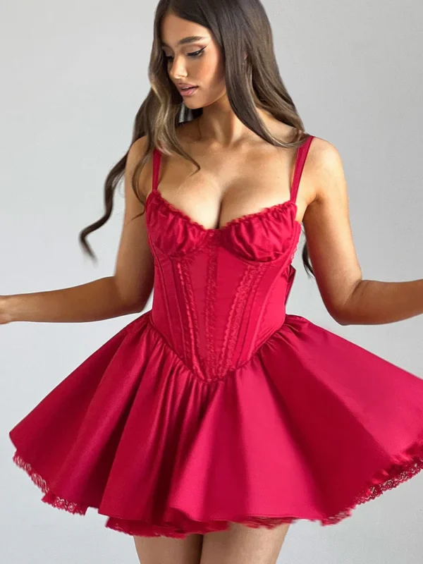 Josie Mini Dress - Red