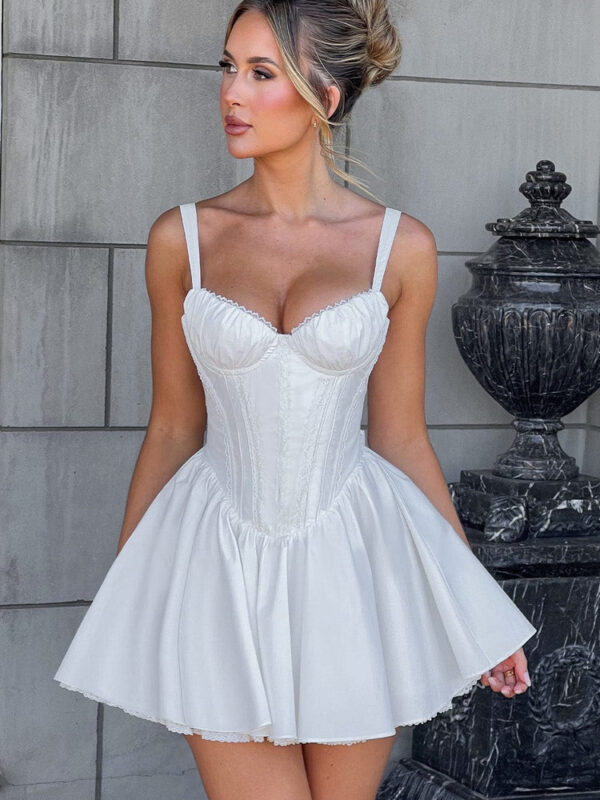 Josie Mini Dress - White