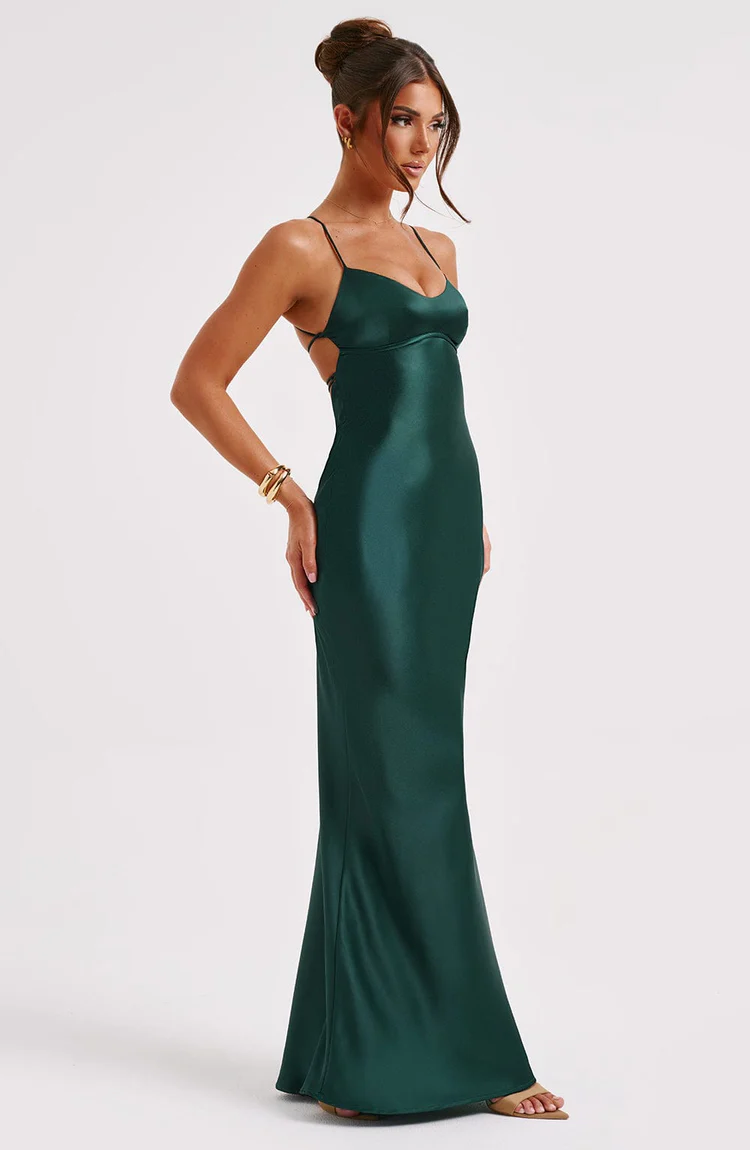 Layla Maxi Dress - Emerald - Image 4