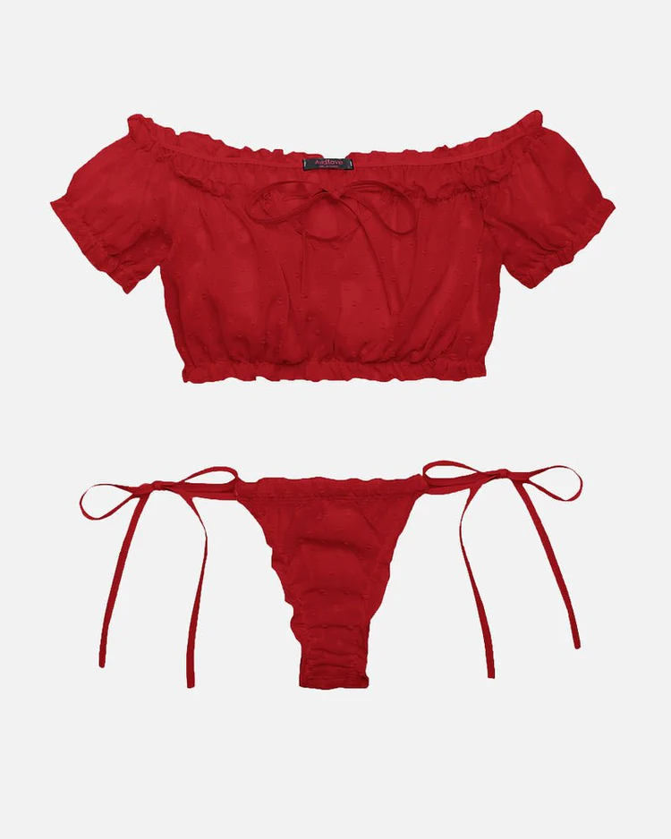 Mesh Butterfly Bra and Panty Set - Image 10