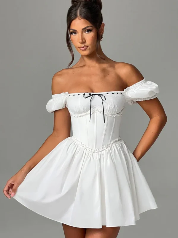 Phoebe Mini Dress - Black/White