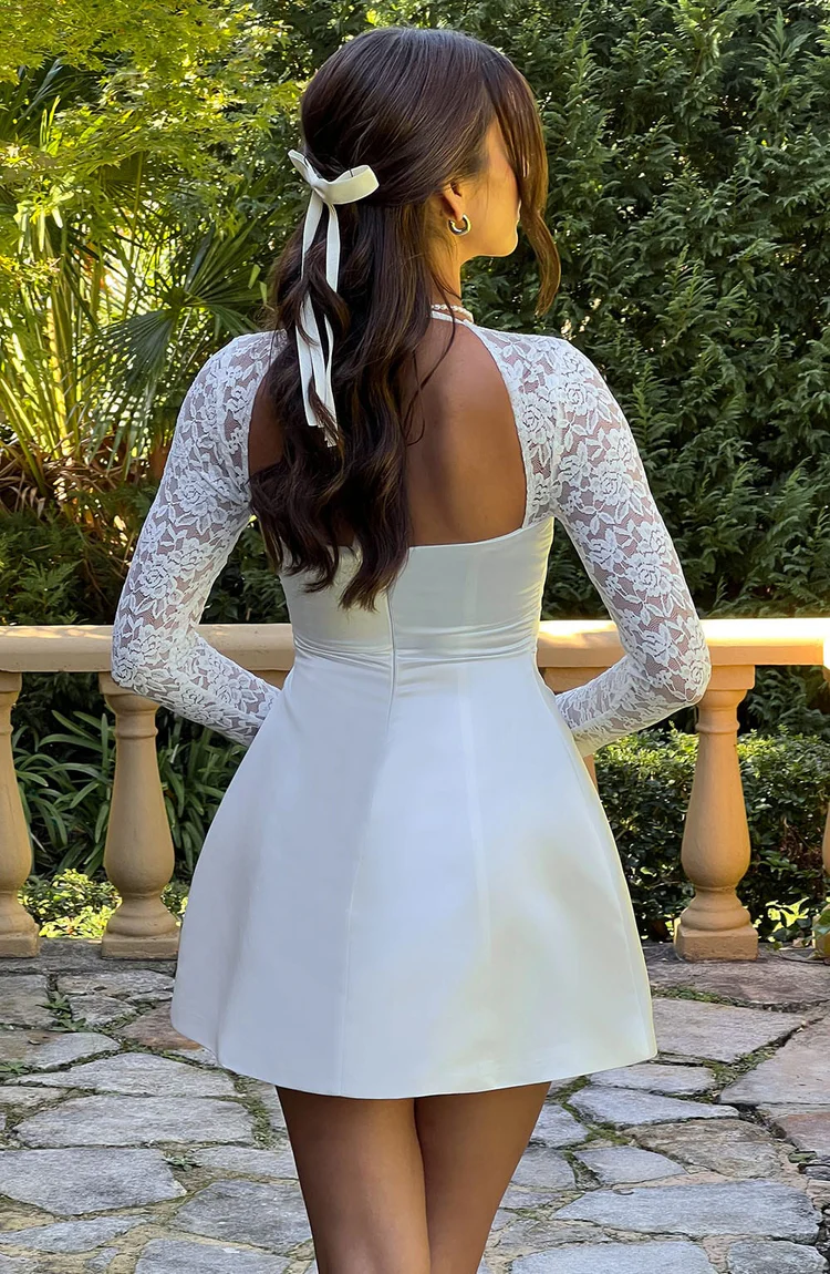 Sadie Mini Dress - Ivory - Image 5