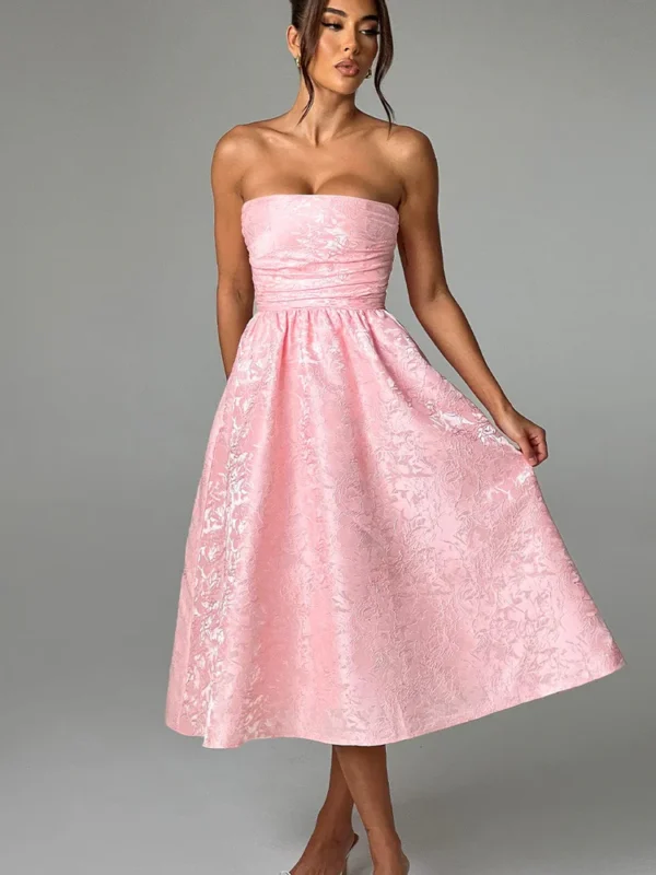 Sienna Midi Dress - Blush
