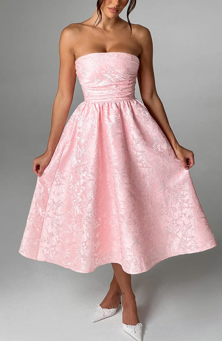 Sienna Midi Dress - Blush - Image 3