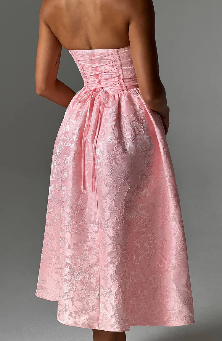 Sienna Midi Dress - Blush - Image 6