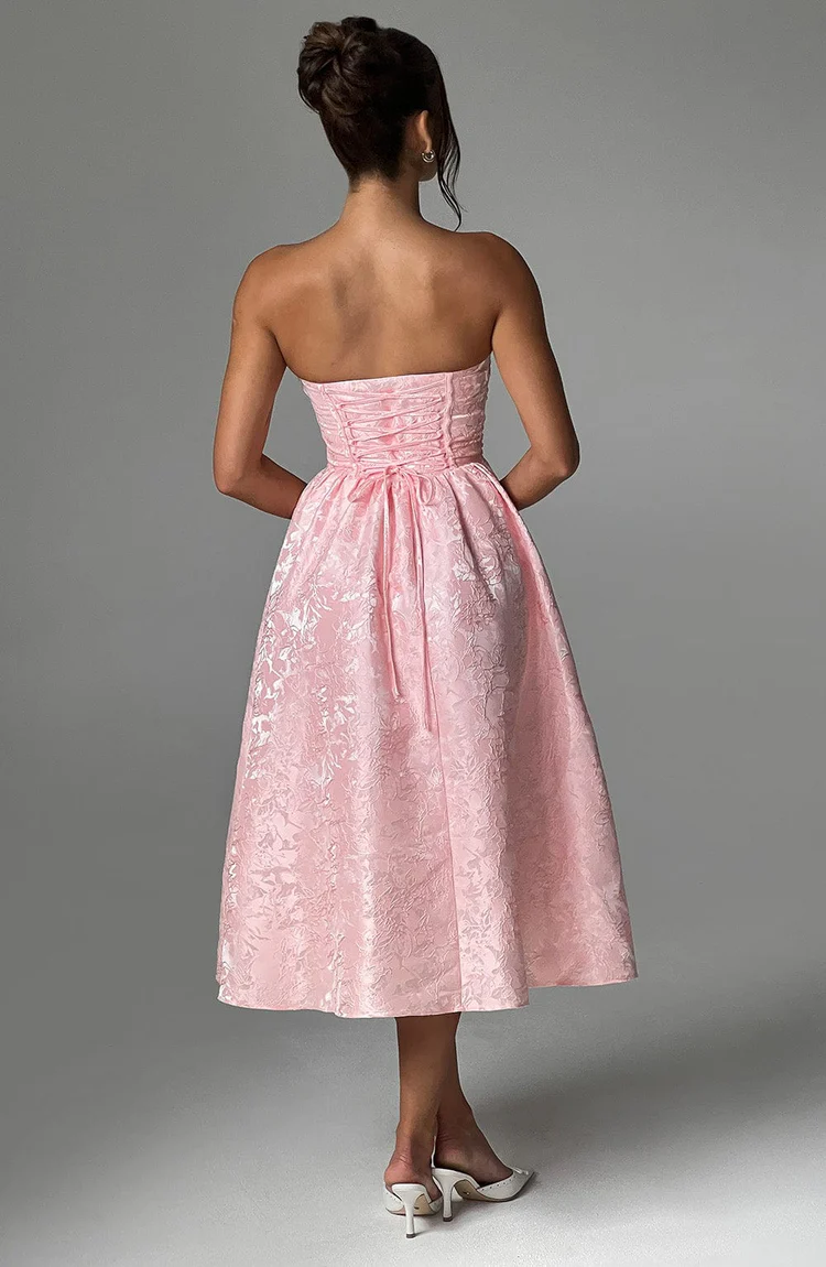 Sienna Midi Dress - Blush - Image 5