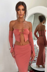 Tana Maxi Skirt - Rose Pink - Image 4