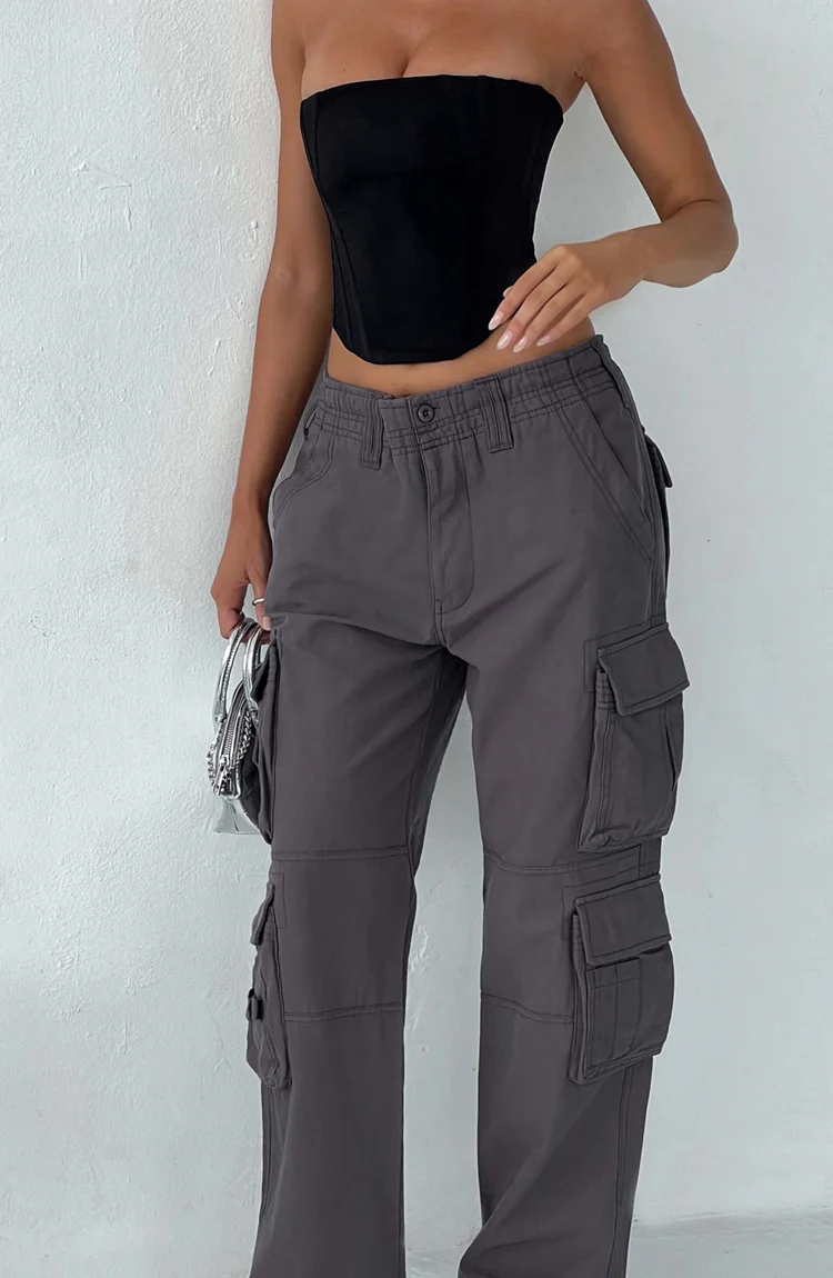 Tinashe Cargo Pants - Charcoal - Image 5