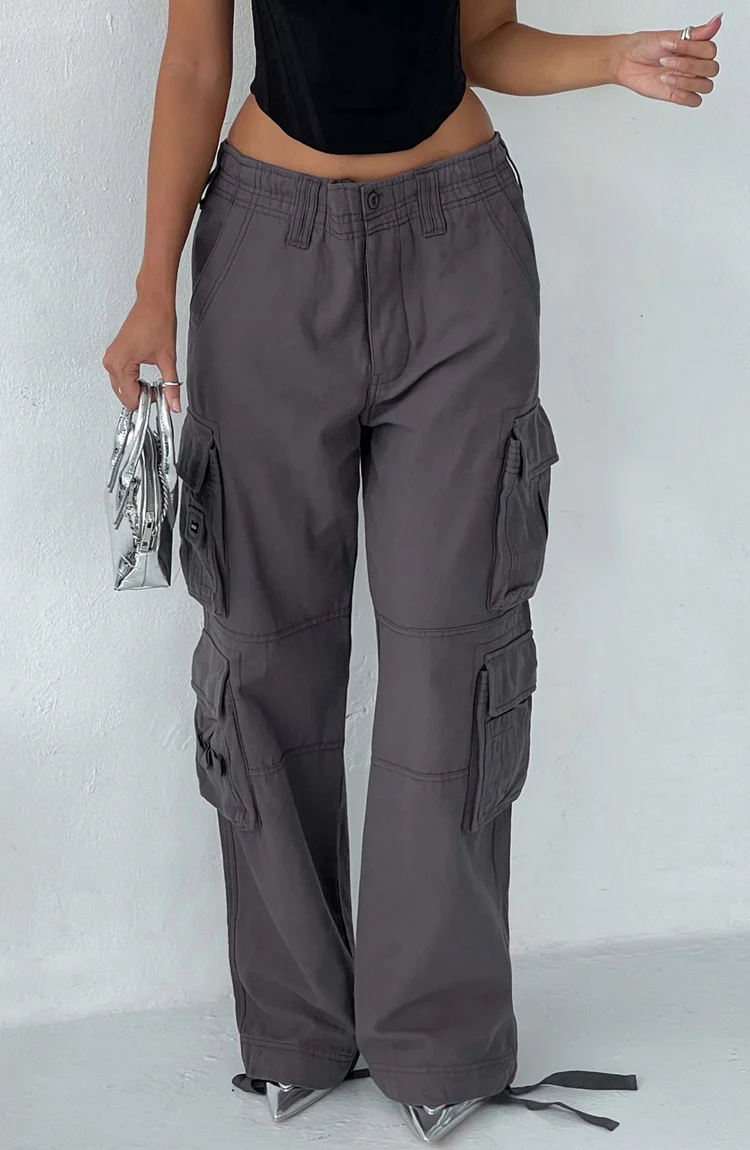 Tinashe Cargo Pants - Charcoal - Image 2